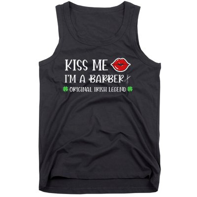 Kiss Me Im A Barber Original Irish Legend Tank Top