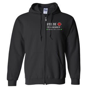 Kiss Me Im A Barber Original Irish Legend Full Zip Hoodie