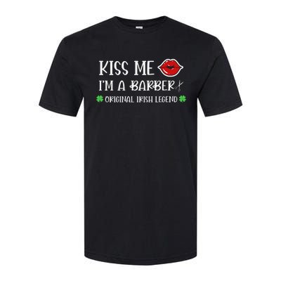 Kiss Me Im A Barber Original Irish Legend Softstyle CVC T-Shirt