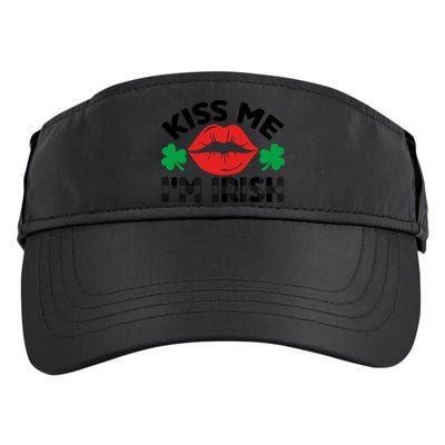 Kiss Me I'm Irish Funny St Patricks Day Adult Drive Performance Visor