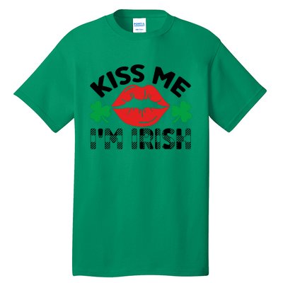 Kiss Me I'm Irish Funny St Patricks Day Tall T-Shirt