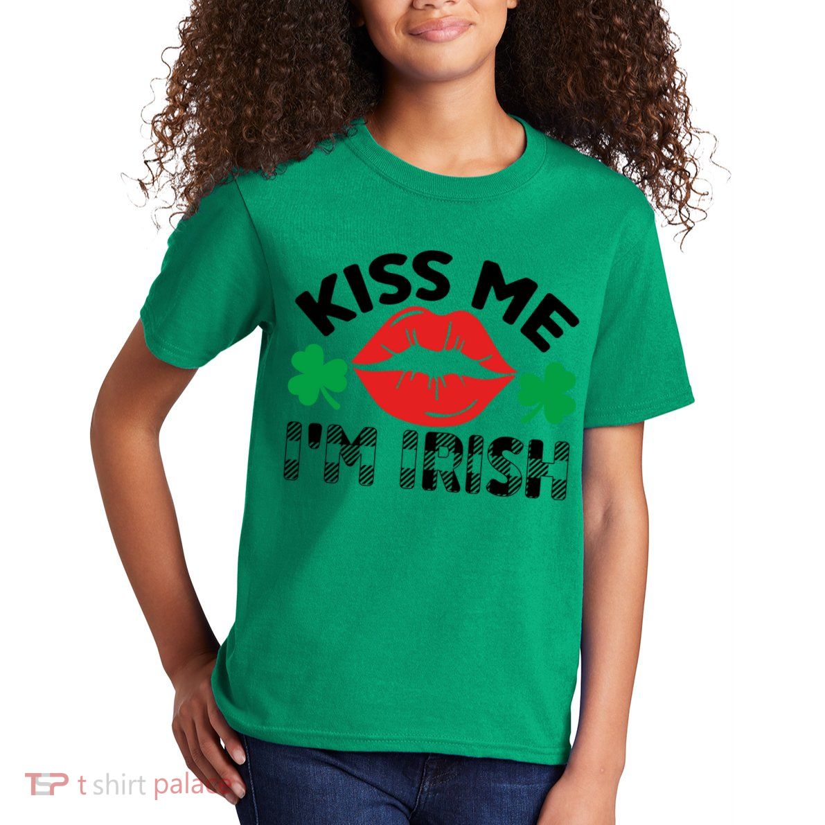 Kiss Me I'm Irish Funny St Patricks Day Kids T-Shirt