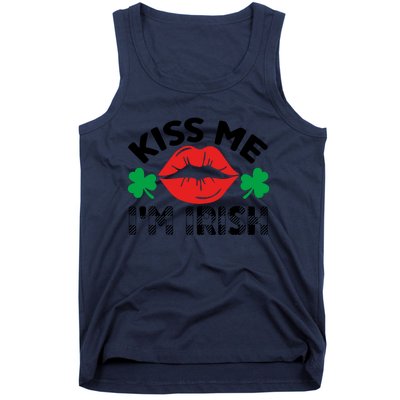 Kiss Me I'm Irish Funny St Patricks Day Tank Top