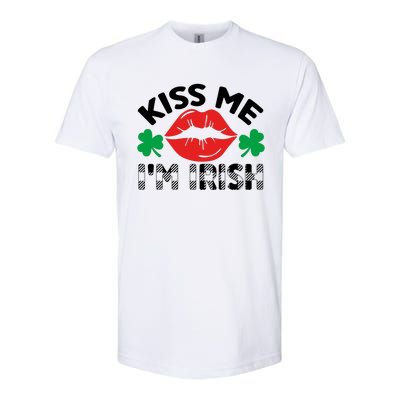 Kiss Me I'm Irish Funny St Patricks Day Softstyle CVC T-Shirt