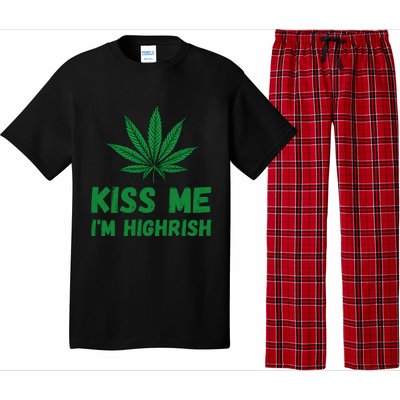 Kiss Me I'm Highrish Funny St. Patricks Day Pajama Set