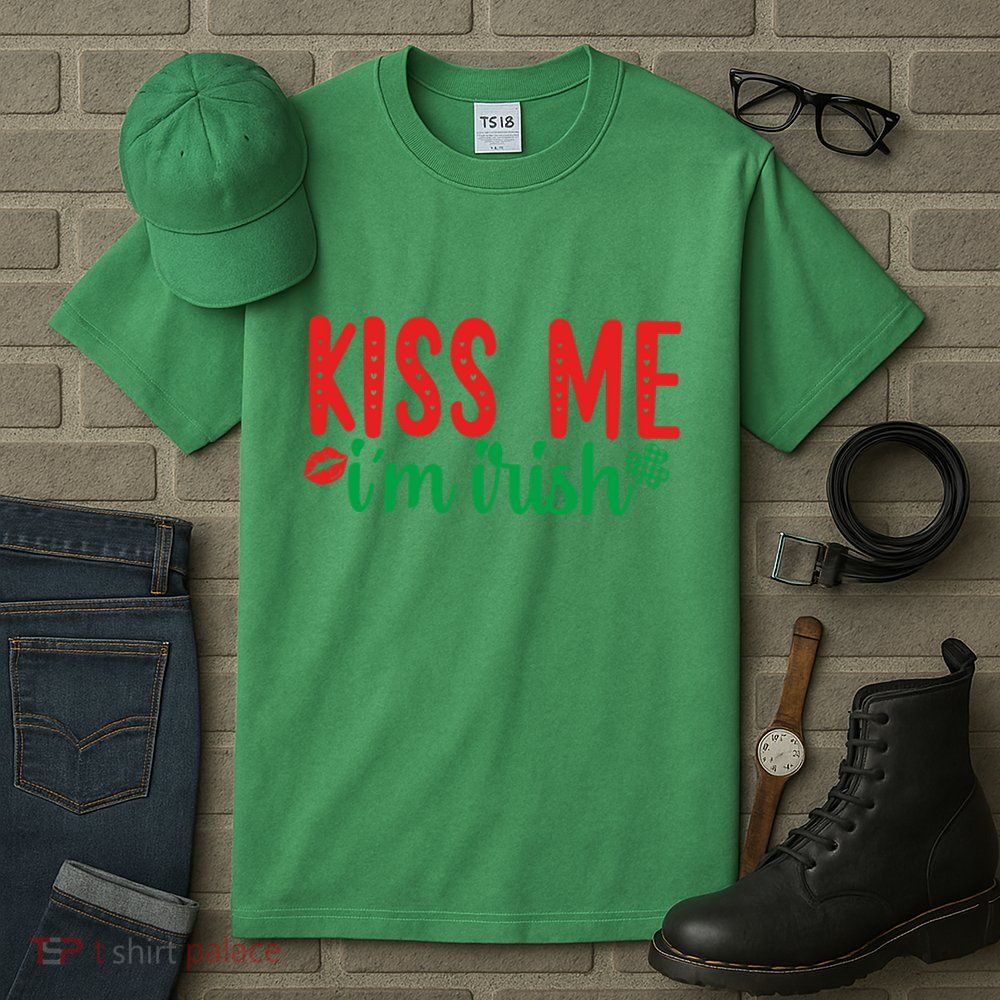 Kiss Me I'm Irish Funny St Patricks Day Tall T-Shirt