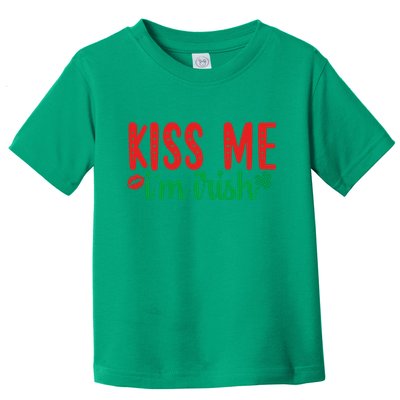 Kiss Me I'm Irish Funny St Patricks Day Toddler T-Shirt