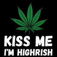 Kiss Me I'm Highrish Funny St. Patricks Day 16 in Basic Backpack