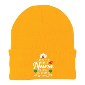 Kiss Me I'm A Nurse Or Irish Nurse Ing Gift Knit Cap Winter Beanie