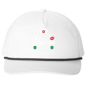 Kiss Me I'm A Nurse Or Irish Nurse Ing Gift Snapback Five-Panel Rope Hat