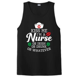 Kiss Me I'm A Nurse Or Irish Nurse Ing Gift PosiCharge Competitor Tank