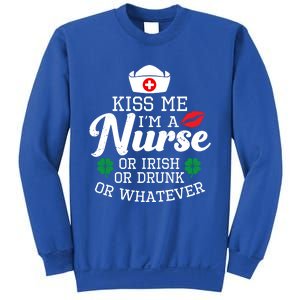 Kiss Me I'm A Nurse Or Irish Nurse Ing Gift Sweatshirt