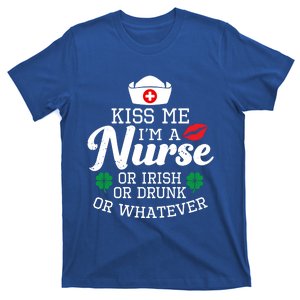 Kiss Me I'm A Nurse Or Irish Nurse Ing Gift T-Shirt