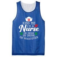 Kiss Me I'm A Nurse Or Irish Nurse Ing Gift Mesh Reversible Basketball Jersey Tank