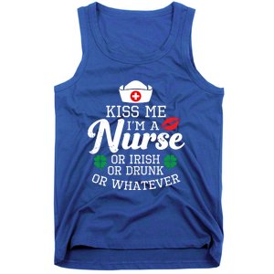 Kiss Me I'm A Nurse Or Irish Nurse Ing Gift Tank Top