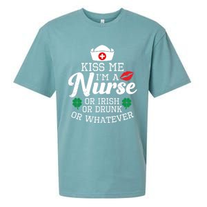 Kiss Me I'm A Nurse Or Irish Nurse Ing Gift Sueded Cloud Jersey T-Shirt