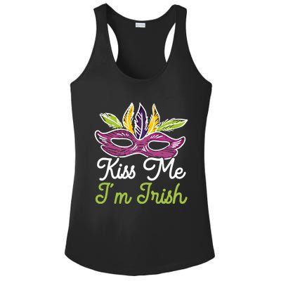 Kiss Me I'm Irish Mardi Gras Parade Masquerade Great Gift Ladies PosiCharge Competitor Racerback Tank