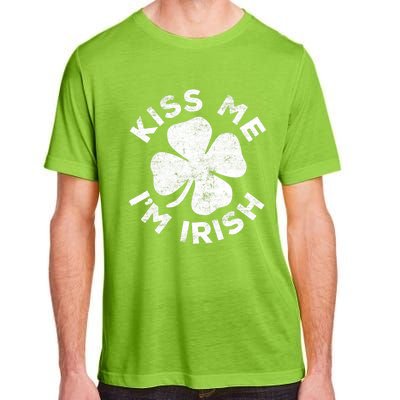 Kiss Me I'm Irish TShirt Saint Patrick Day Shirt Adult ChromaSoft Performance T-Shirt