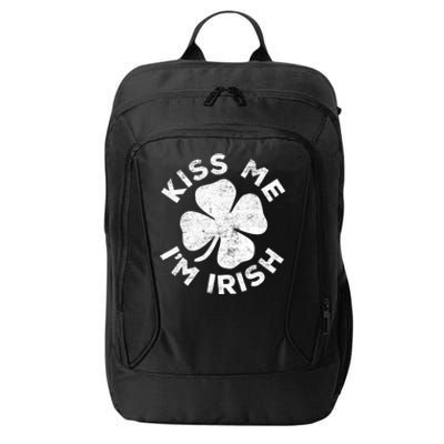 Kiss Me I'm Irish TShirt Saint Patrick Day Shirt City Backpack