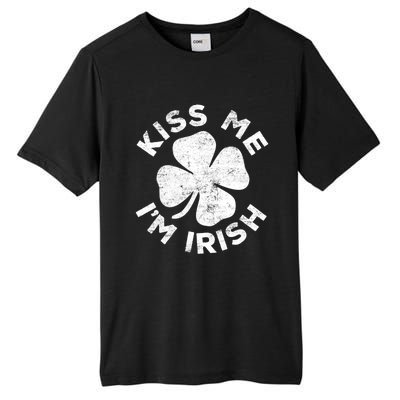 Kiss Me I'm Irish TShirt Saint Patrick Day Shirt Tall Fusion ChromaSoft Performance T-Shirt