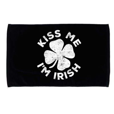 Kiss Me I'm Irish TShirt Saint Patrick Day Shirt Microfiber Hand Towel