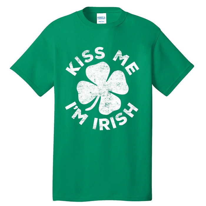 Kiss Me I'm Irish TShirt Saint Patrick Day Shirt Tall T-Shirt