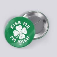 Kiss Me I'm Irish TShirt Saint Patrick Day Shirt Button