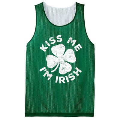 Kiss Me I'm Irish TShirt Saint Patrick Day Shirt Mesh Reversible Basketball Jersey Tank