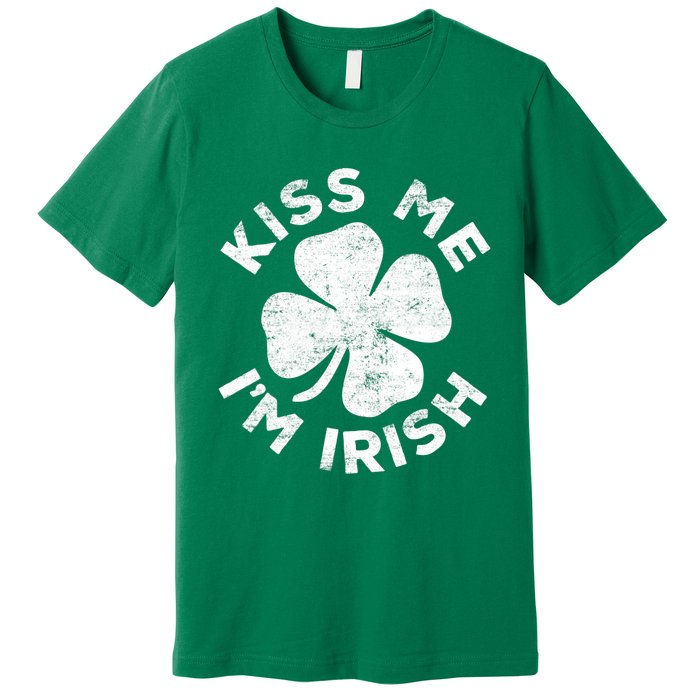 Kiss Me I'm Irish TShirt Saint Patrick Day Shirt Premium T-Shirt