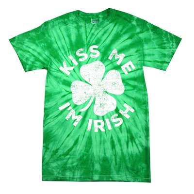 Kiss Me I'm Irish TShirt Saint Patrick Day Shirt Tie-Dye T-Shirt