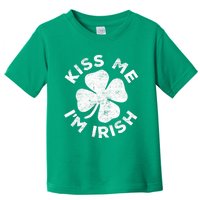 Kiss Me I'm Irish TShirt Saint Patrick Day Shirt Toddler T-Shirt