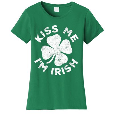 Kiss Me I'm Irish TShirt Saint Patrick Day Shirt Women's T-Shirt