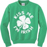 Kiss Me I'm Irish TShirt Saint Patrick Day Shirt Kids Sweatshirt