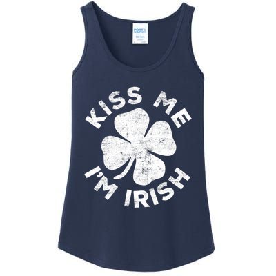 Kiss Me I'm Irish TShirt Saint Patrick Day Shirt Ladies Essential Tank