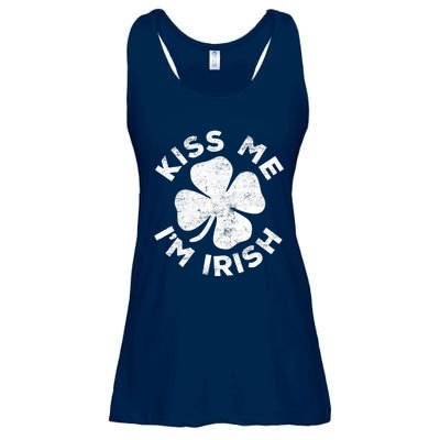 Kiss Me I'm Irish TShirt Saint Patrick Day Shirt Ladies Essential Flowy Tank