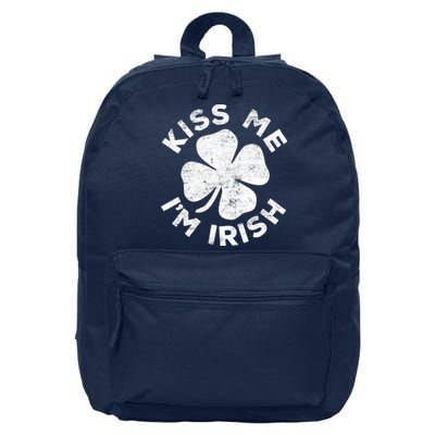 Kiss Me I'm Irish TShirt Saint Patrick Day Shirt 16 in Basic Backpack