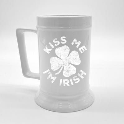 Kiss Me I'm Irish TShirt Saint Patrick Day Shirt Beer Stein