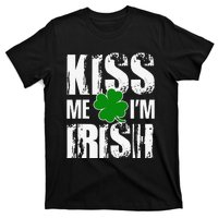 Kiss Me I'm Irish Clover Saint Patrick's Day Gift T-Shirt