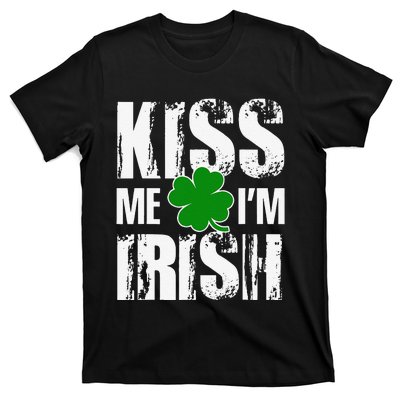 Kiss Me I'm Irish Clover Saint Patrick's Day Gift T-Shirt