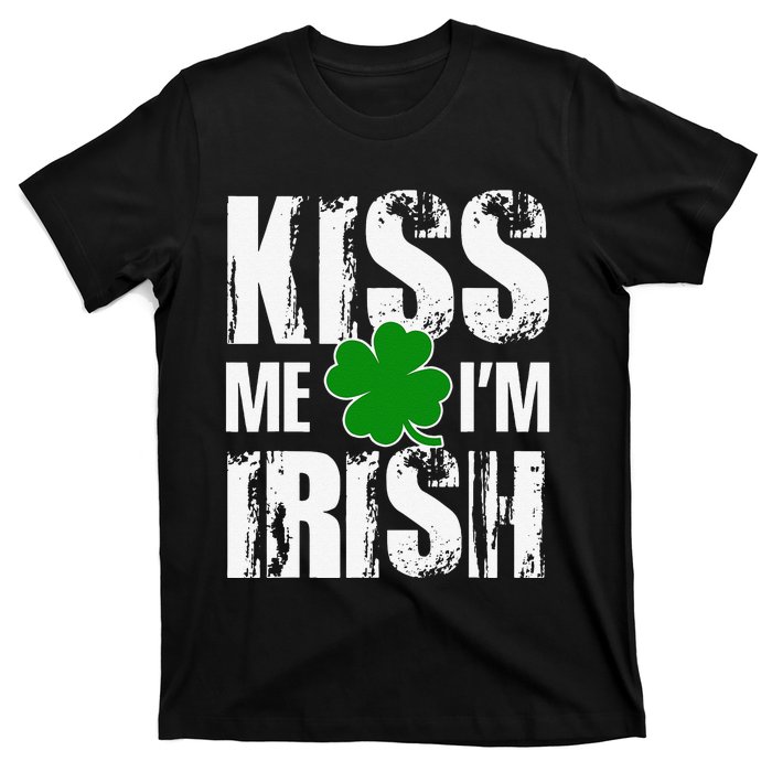 Kiss Me I'm Irish Clover Saint Patrick's Day Gift T-Shirt