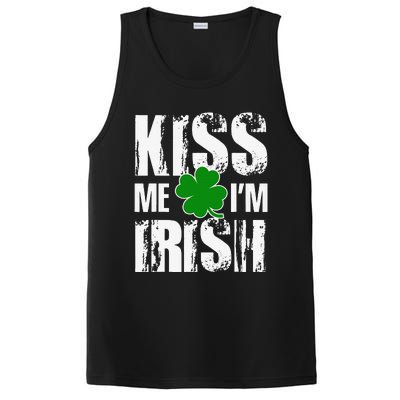 Kiss Me I'm Irish Clover Saint Patrick's Day Gift PosiCharge Competitor Tank