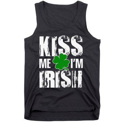 Kiss Me I'm Irish Clover Saint Patrick's Day Gift Tank Top