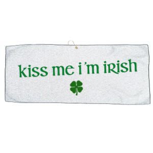 Kiss Me IM Irish Large Microfiber Waffle Golf Towel