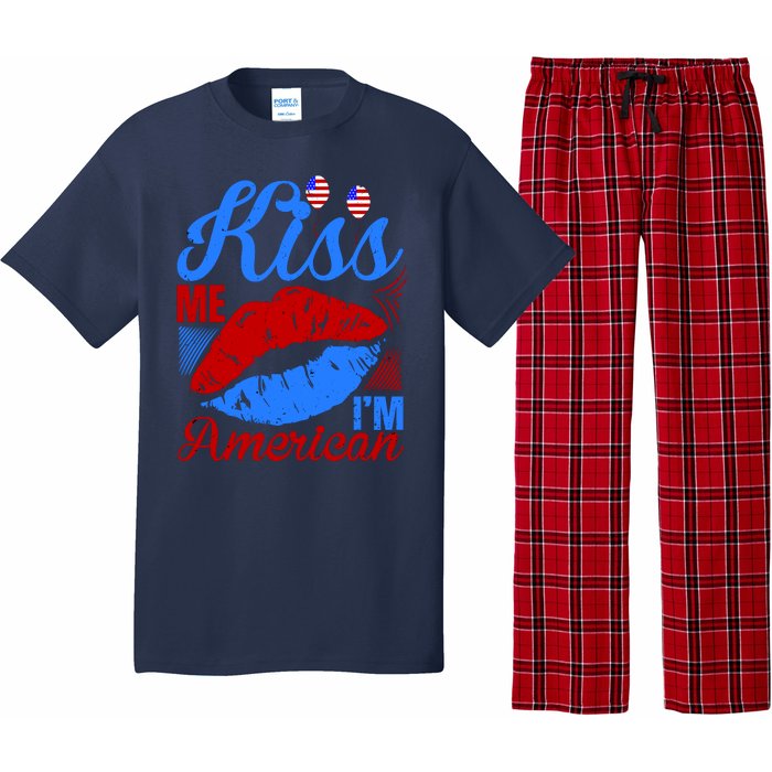 Kiss Me Im American Pajama Set