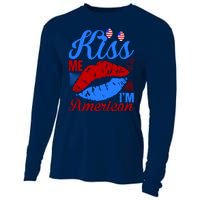 Kiss Me Im American Cooling Performance Long Sleeve Crew