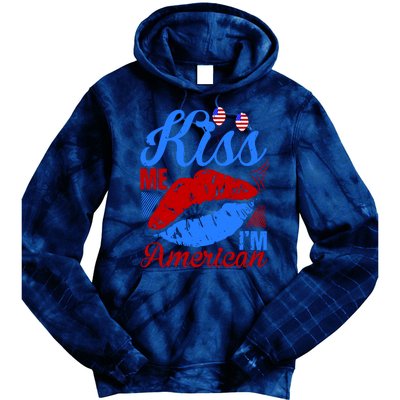 Kiss Me Im American Tie Dye Hoodie