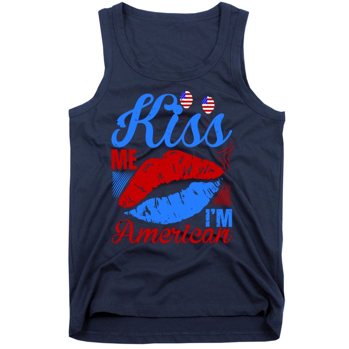 Kiss Me Im American Tank Top