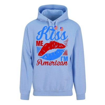 Kiss Me Im American Unisex Surf Hoodie