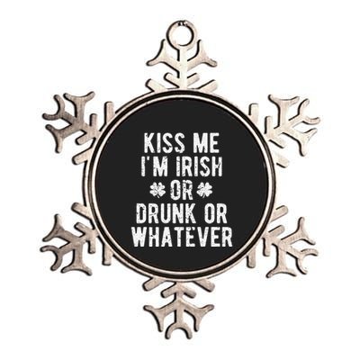 Kiss Me I'm Irish Saint Patrick's Day Metallic Star Ornament