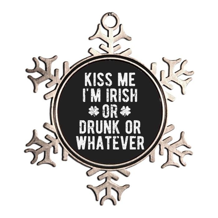 Kiss Me I'm Irish Saint Patrick's Day Metallic Star Ornament